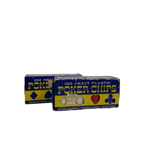 Games Vintage Poker Chips Heavy Plastic 2 Boxes Of 10 Poshmark